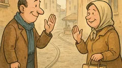 Banc: „Salut, scumpule!” „Salut, scumpă!”