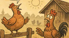 Banc: „Cucuriguuu!”, spuse găina…